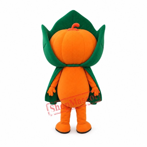 Friendly Pumpkin Boy Mascot Costume Friendly Pumpkin Boy Mascot Costume