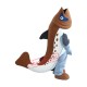 Superb Brown White Fish Mascot Costume Superb Brown White Fish Mascot Costume