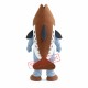 Superb Brown White Fish Mascot Costume Superb Brown White Fish Mascot Costume