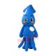 Friendly Blue Squid Mascot Costume