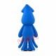 Friendly Blue Squid Mascot Costume