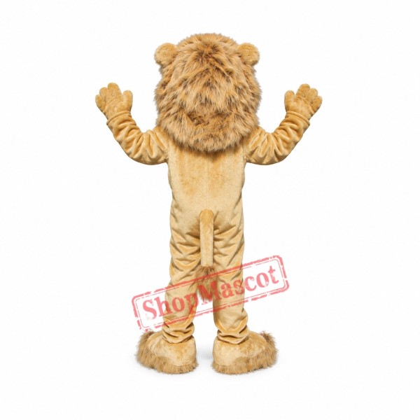 Friendly Realistic Lion Mascot Costume Friendly Realistic Lion Mascot Costume