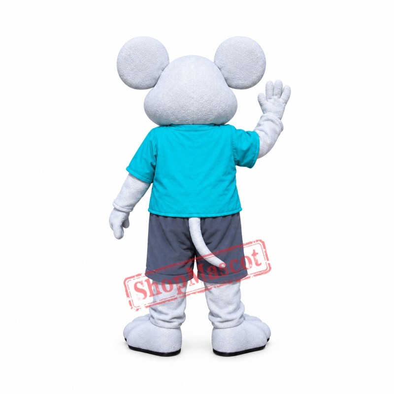 Friendly Lightweight Grey Mouse Mascot Costume Friendly Lightweight Grey Mouse Mascot Costume