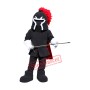 Black & Red Lightweight Warrior Mascot Costume