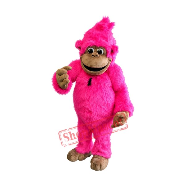 Pink Gorilla Mascot Costume Pink Gorilla Mascot Costume