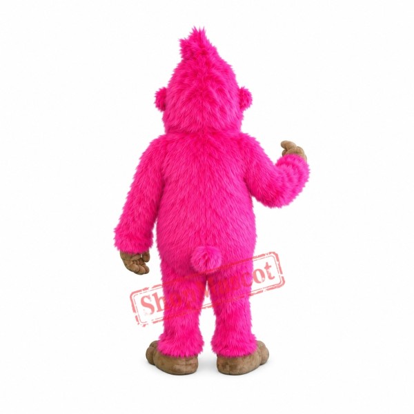Pink Gorilla Mascot Costume Pink Gorilla Mascot Costume