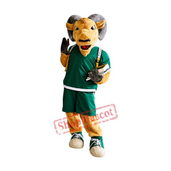 Friendly Power Ram Mascot Costume Friendly Power Ram Mascot Costume