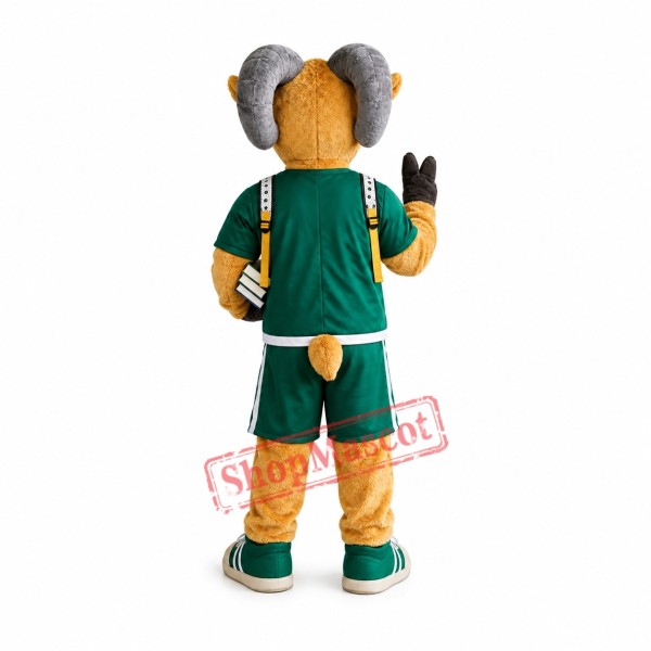 Friendly Power Ram Mascot Costume Friendly Power Ram Mascot Costume