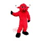 Friendly Red Bull Mascot Costume Friendly Red Bull Mascot Costume