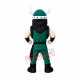 Green Suit Viking Mascot Costume