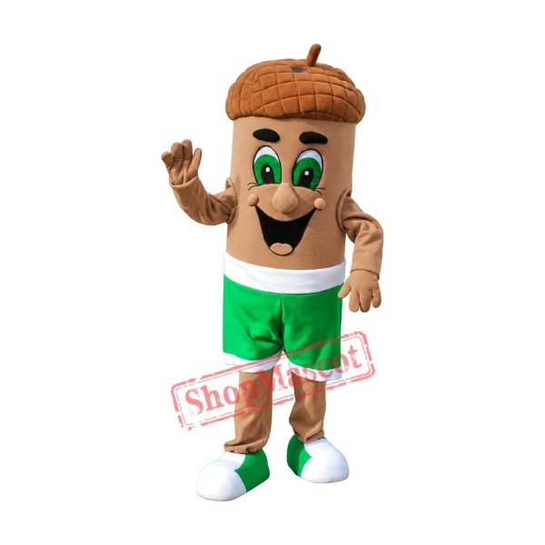Superb Acorn Mascot Costume Superb Acorn Mascot Costume