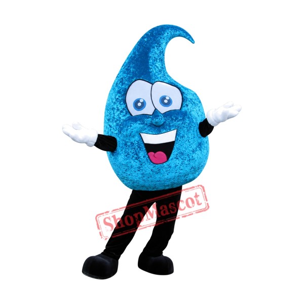 Friendly Water Drop Mascot Costume Friendly Water Drop Mascot Costume