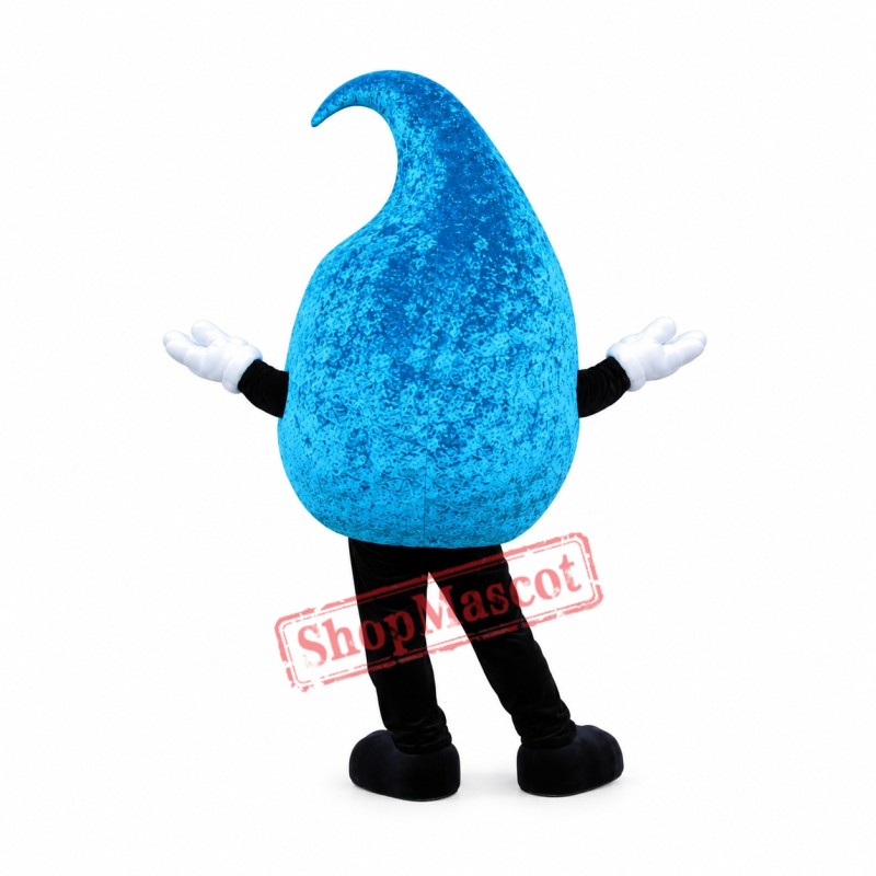 Friendly Water Drop Mascot Costume Friendly Water Drop Mascot Costume