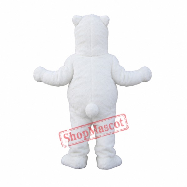 Friendly Realistic Lightweight Polar Bear Mascot Costume Friendly Realistic Lightweight Polar Bear Mascot Costume