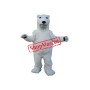 Friendly Realistic Lightweight Polar Bear Mascot Costume