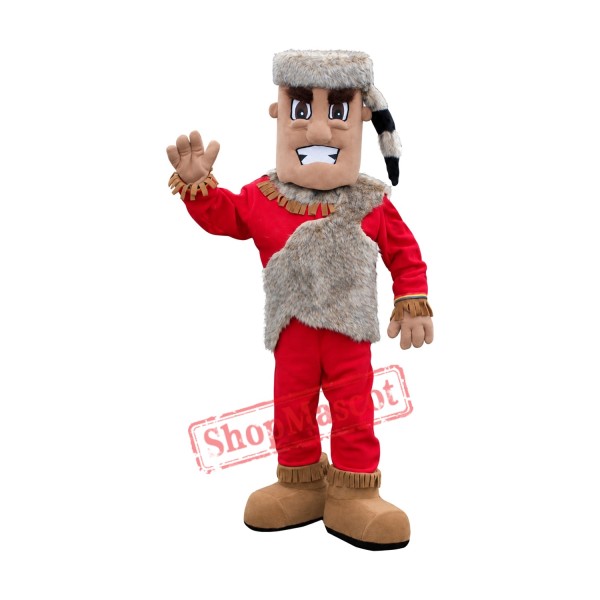 Friendly Realistic Indian Mascot Costume Friendly Realistic Indian Mascot Costume