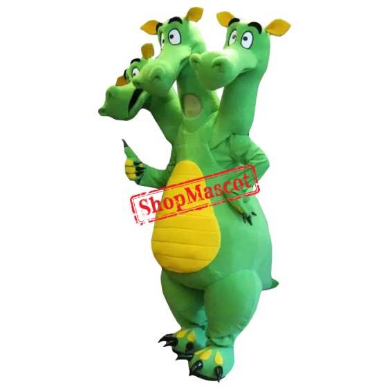 Three-headed Dragon Mascot Costume