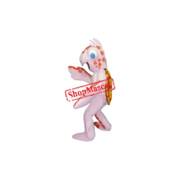 Pink Sea Turtle Mascot Costume