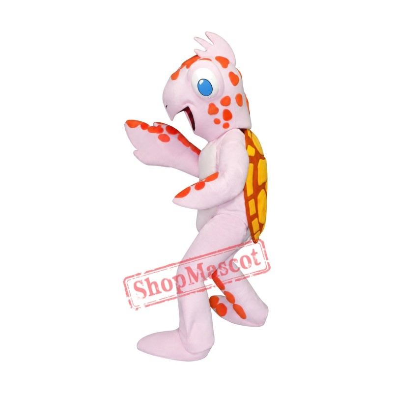 Pink Sea Turtle Mascot Costume Pink Sea Turtle Mascot Costume
