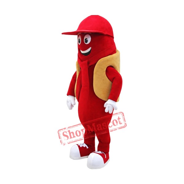 Happy Sausage Mascot Costume Happy Sausage Mascot Costume