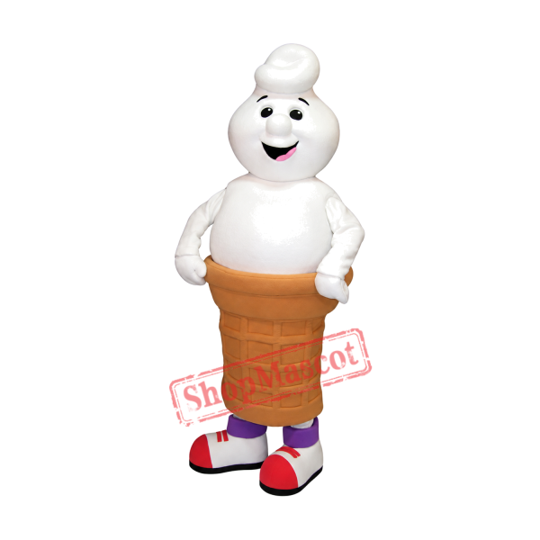 Friendly Lightweight Ice Cream Mascot Costume