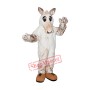 Superb Lightweight White Horse Mascot Costume
