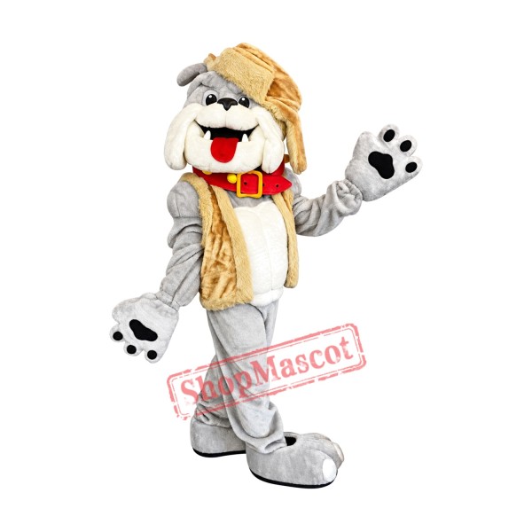 Friendly Lightweight Bulldog Mascot Costume Friendly Lightweight Bulldog Mascot Costume