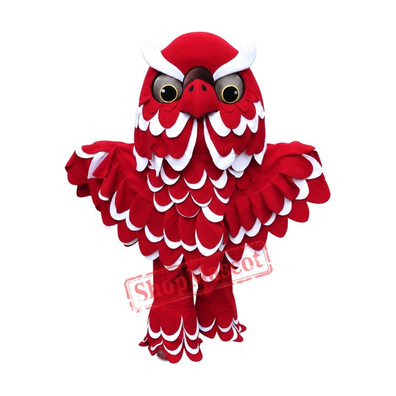 Superb Lightweight Red Owl Mascot Costume Superb Lightweight Red Owl Mascot Costume