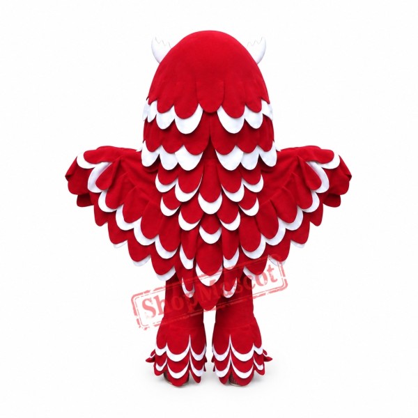 Superb Lightweight Red Owl Mascot Costume Superb Lightweight Red Owl Mascot Costume