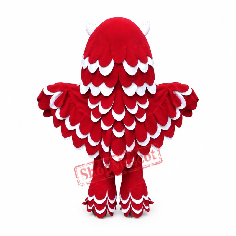 Superb Lightweight Red Owl Mascot Costume Superb Lightweight Red Owl Mascot Costume