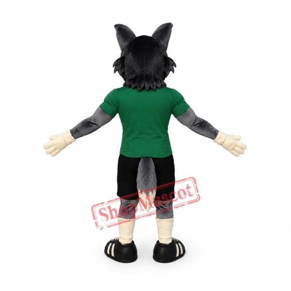 Power Sport Realistic Wolf Mascot Costume Power Sport Realistic Wolf Mascot Costume