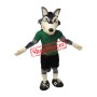 Power Sport Realistic Wolf Mascot Costume