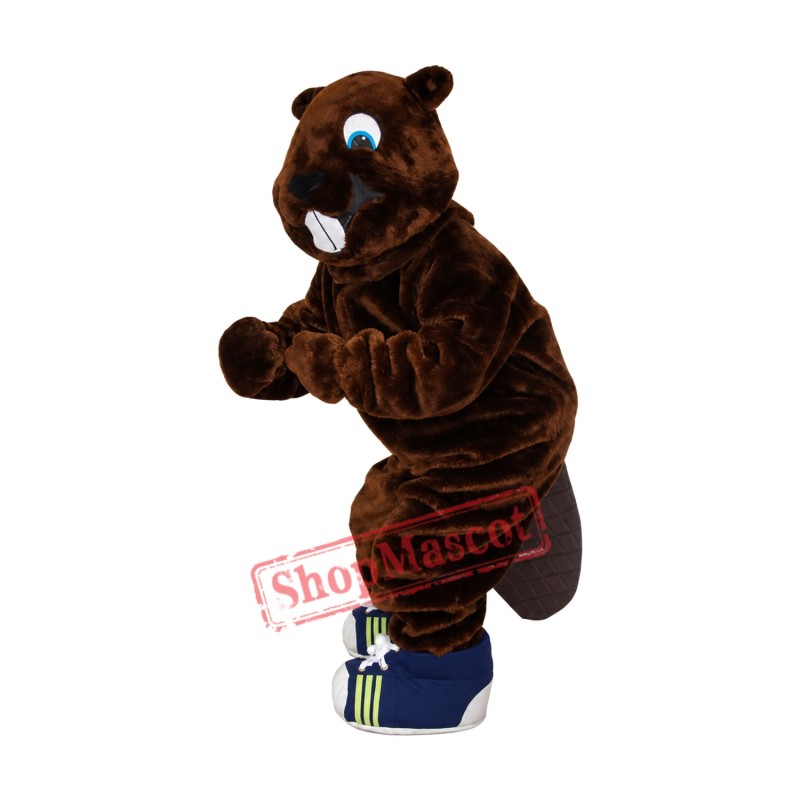 Superb Realistic Beaver Mascot Costume Superb Realistic Beaver Mascot Costume