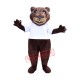 Happy Realistic Beaver Mascot Costume