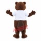 Happy Realistic Beaver Mascot Costume