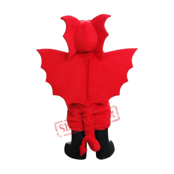 Friendly Realistic Red Dragon Mascot Costume Friendly Realistic Red Dragon Mascot Costume