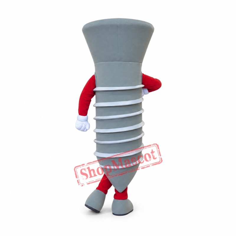 Screw Mascot Costume Screw Mascot Costume