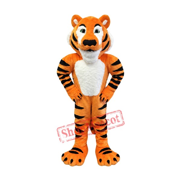 Friendly Lightweight Realistic Tiger Mascot Costume Friendly Lightweight Realistic Tiger Mascot Costume