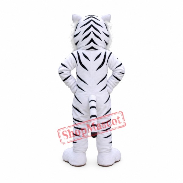 Affordable White Tiger Mascot Costume Affordable White Tiger Mascot Costume