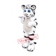 Friendly White Tiger Mascot Costume Friendly White Tiger Mascot Costume