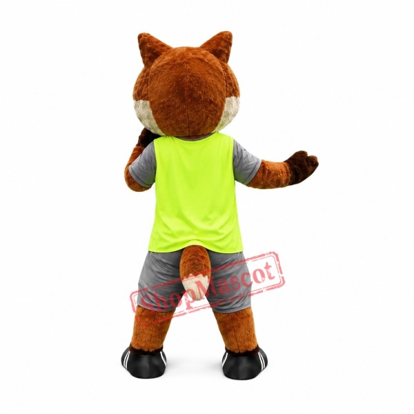 Sport Realistic Fox Mascot Costume Sport Realistic Fox Mascot Costume