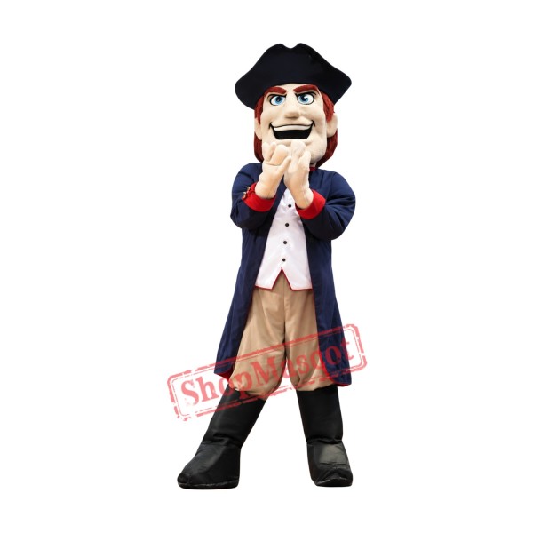 Happy Lightweight Patriot Mascot Costume Happy Lightweight Patriot Mascot Costume
