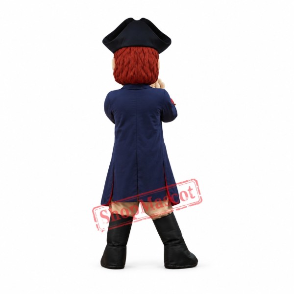 Happy Lightweight Patriot Mascot Costume Happy Lightweight Patriot Mascot Costume