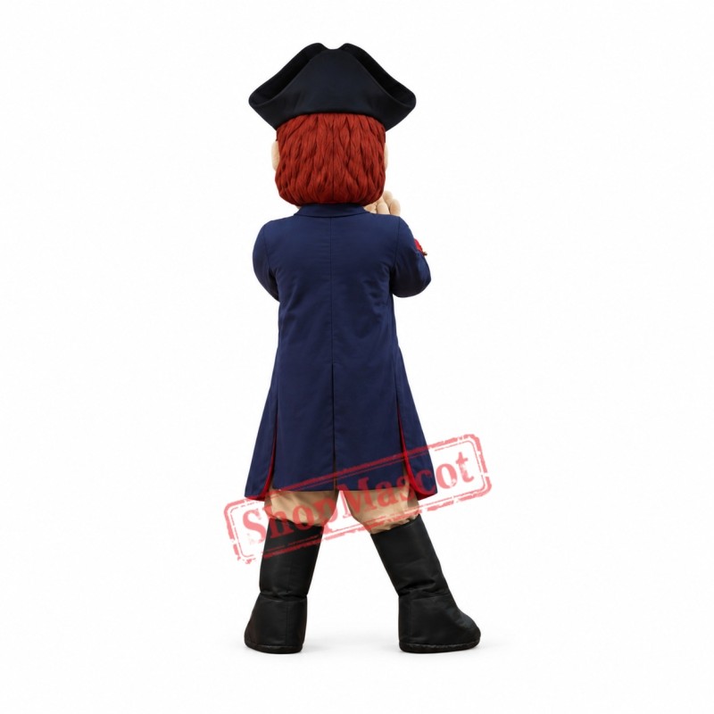Happy Lightweight Patriot Mascot Costume Happy Lightweight Patriot Mascot Costume
