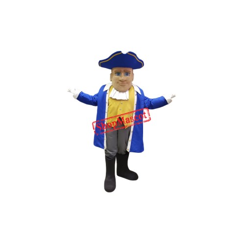 Superb Friendly Patriot Mascot Costume