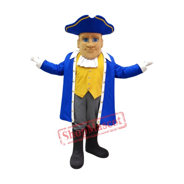 Superb Friendly Patriot Mascot Costume