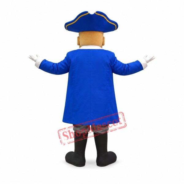 Superb Friendly Patriot Mascot Costume Superb Friendly Patriot Mascot Costume