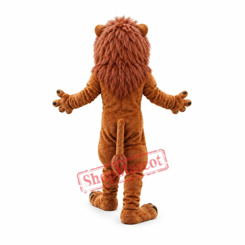 Realistic Power Muscular Lion Mascot Costume Realistic Power Muscular Lion Mascot Costume