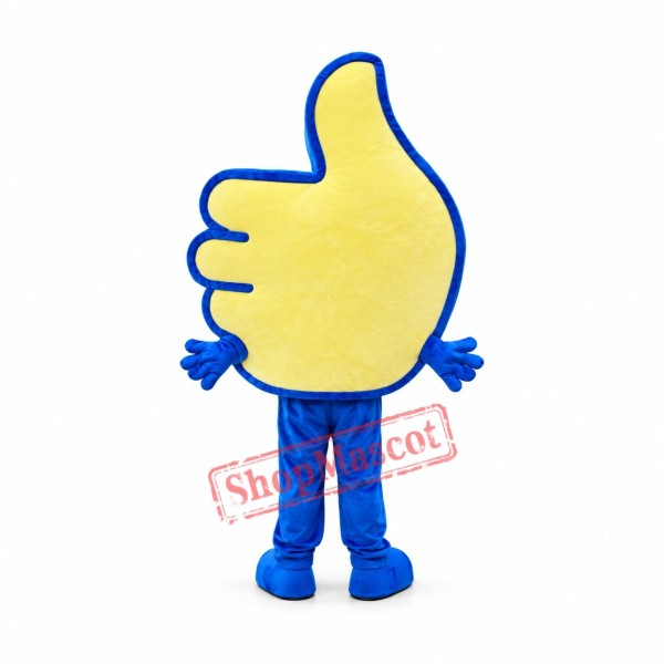 Thumbs Up Mascot Costume Thumbs Up Mascot Costume