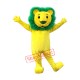 Yellow & Green Lion Mascot Costume Yellow & Green Lion Mascot Costume